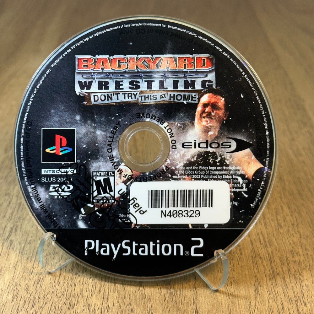 Eidos Backyard Wrestling PS2 PlayStation 2 Disc Only Good SLUS-20633 Fighting